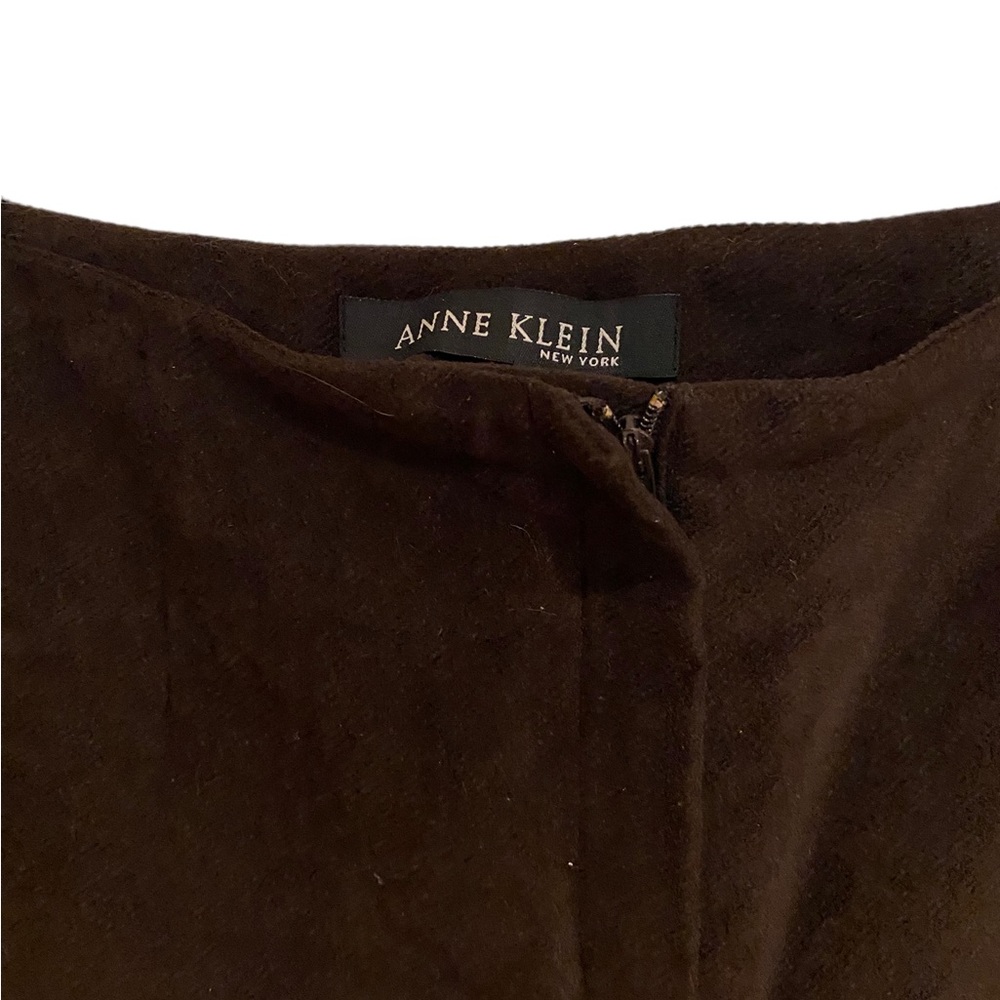 Anne Klein Brown Wide Leg Zip in Front Pants NWT - Picture 4 of 4